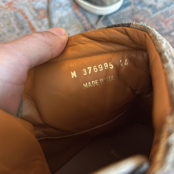 Saint Laurent Camo Suede Fringe-Detail High-Top Sneaker Sz. 11 (44) - Picture 3 of 10